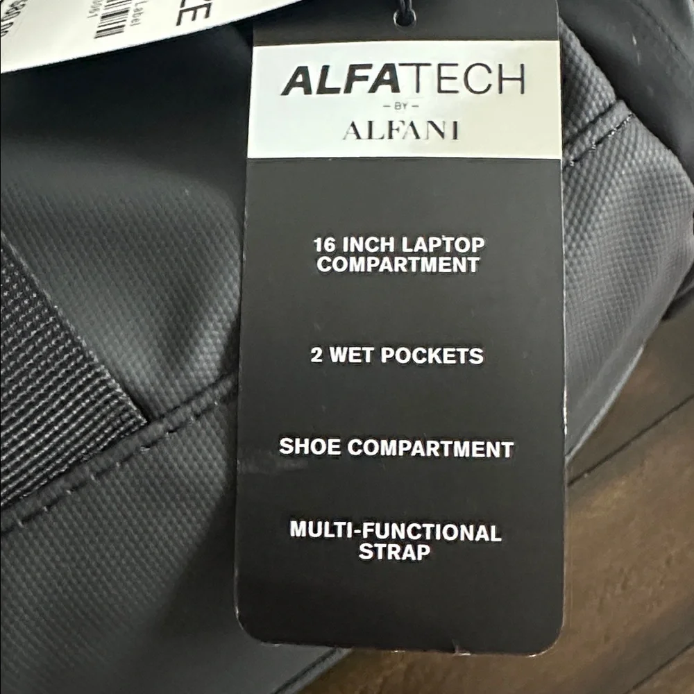 ALPHATEC by Alfani Black Duffel Bag NWT